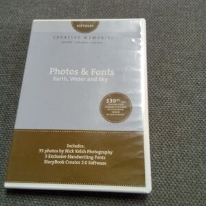 Creative Memories Software Photos & Fonts: Earth, Water, & Sky